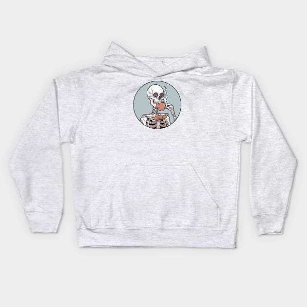 Coffee time Kids Hoodie by tiina menzel